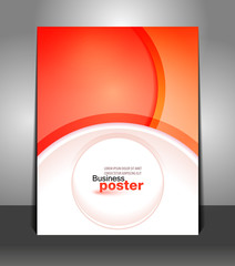 Stylish presentation of business poster. Design layout template