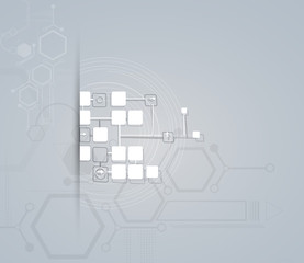 abstract blur computer technology business connection