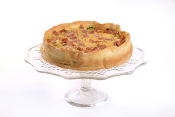 quiche with hamd and broccoli