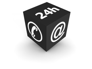 Communication - grauer W&uuml;rfel