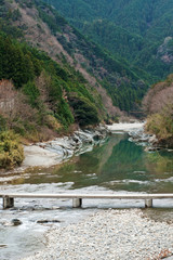 櫛田川と沈下橋