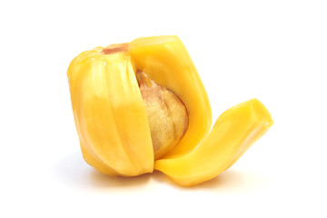 Ripe Jackfruit isolated on white background