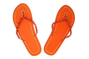 orange sandals