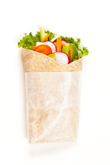 Wrapped tortilla sandwich