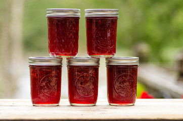 Fresh strawberry jelly or jam