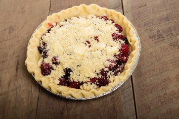 Baking homemade fresh fruit pies