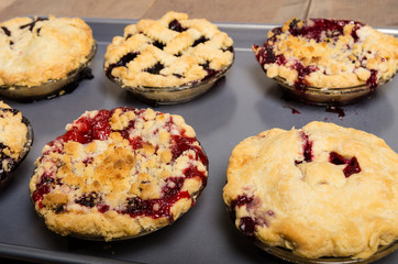 Baking homemade fresh fruit pies
