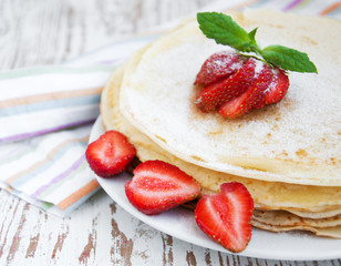 stawberry pancakes