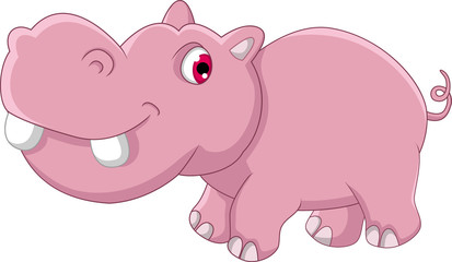 cute hippo cartoon
