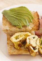 Avocado With Omelette