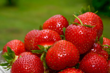 Strawberries closeup