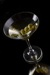 Martini with olives