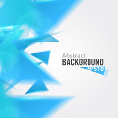 Abstract blue triangle background