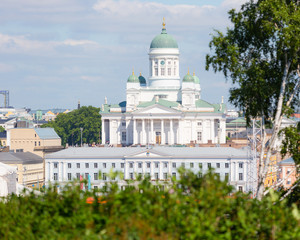 Lutheran Cathedral and Town Hall in Helsinki
