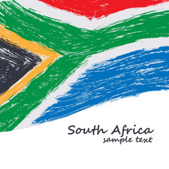 South African flag - 53919313