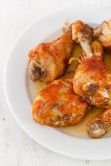 fried chicken on white plate