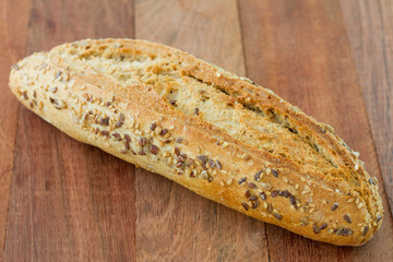 bread in wooden background