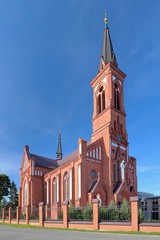Church of St. Anthony of Padua in Pastavy, Belarus - obrazy, fototapety, plakaty