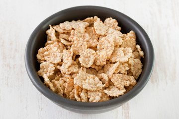cereals in dark bowl