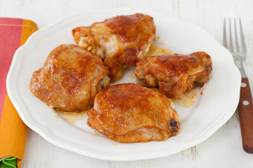 fried chicken on plate