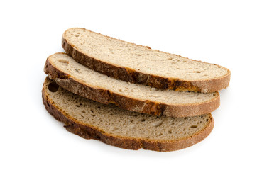 Drei Brotscheiben