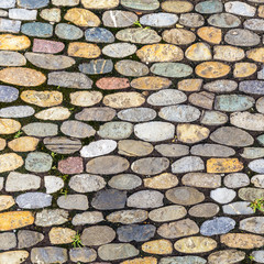 background of cobblestone pavement