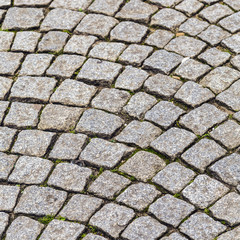 background of cobblestone pavement