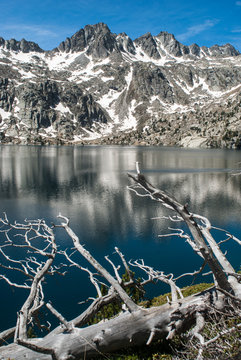 The Estany Negre in the National Park of Aiguestortes