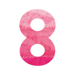 Pink number eight