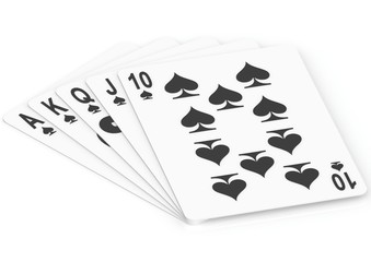 Royal flush spade