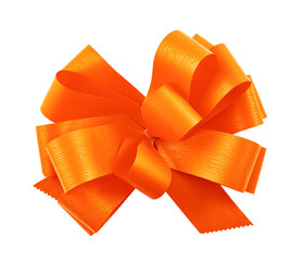 Gift ribbon bow isolated