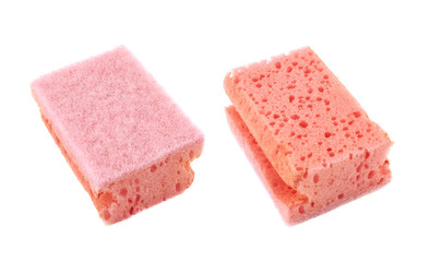 Kitchen sponge front and back view