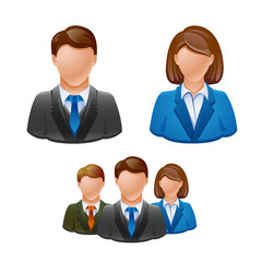 Business people avatar people icons