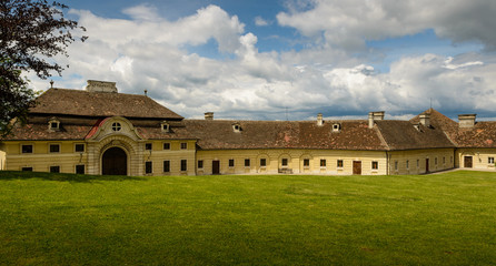 Fototapeta na wymiar Old buildings of monastery Goettweig in Lower Austria, Austria