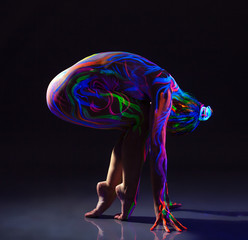 Image of strange glowing dancer