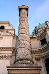 Fototapeta na wymiar Karlskirche Church in Vienna, Austria