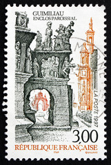 Postage stamp France 1997 Guimiliau Church Close, Finistere