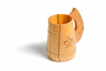 Russian wooden mug