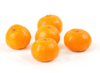 Mandarins isolated on white