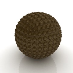Abstract leather sphere with pimples