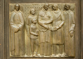 Bas-relief on the church Saints Gervasio and Protasio Protasio - 53934796