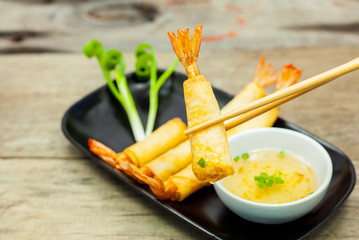 Crispy shrimp Spring rolls