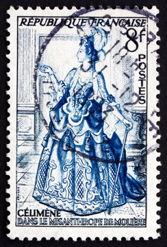 Postage stamp France 1953 Celimene from The Misanthrope