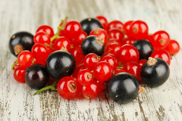 Currants on table close-up