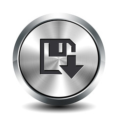 Round metallic button -  download