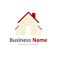 Real Estate Company Logo with Home Symbol
