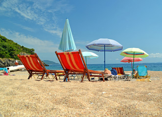 sunbeds beach holidays