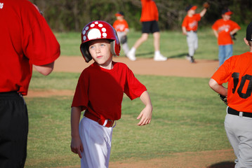 Cute little baseball boy