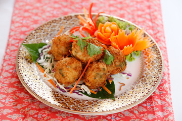 Authentic thai cuisine with decoration and flavour.