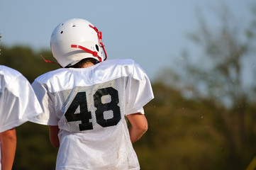 Young football player
